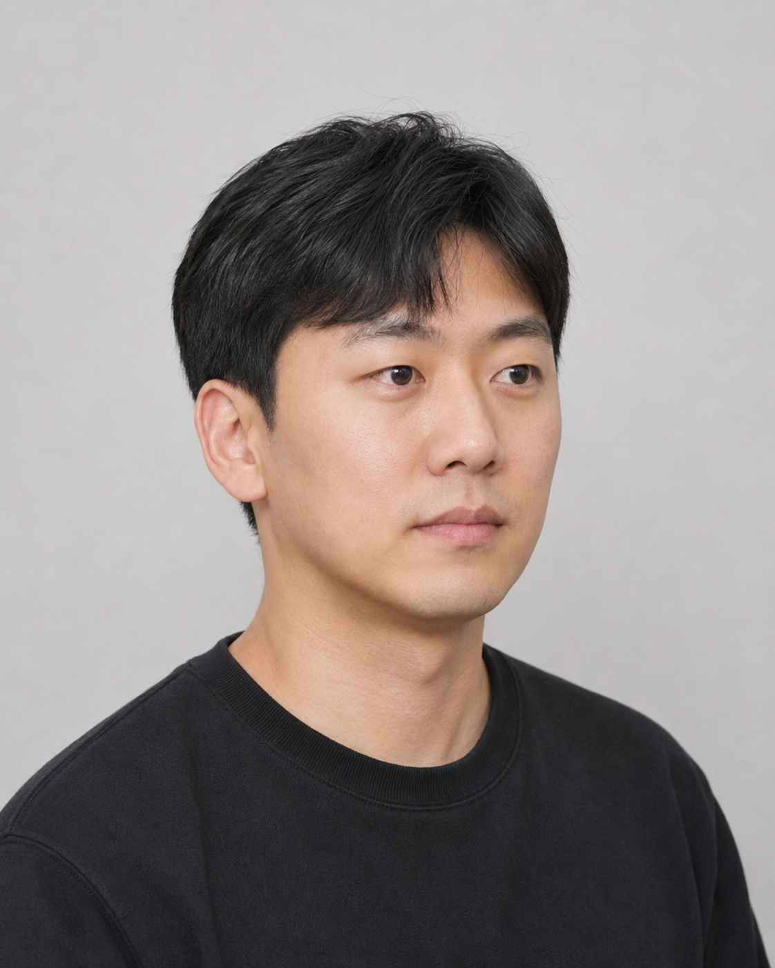 Man 45 degree face sample