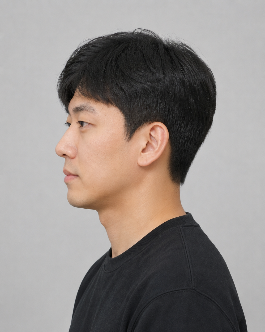 Man 45 degree face sample