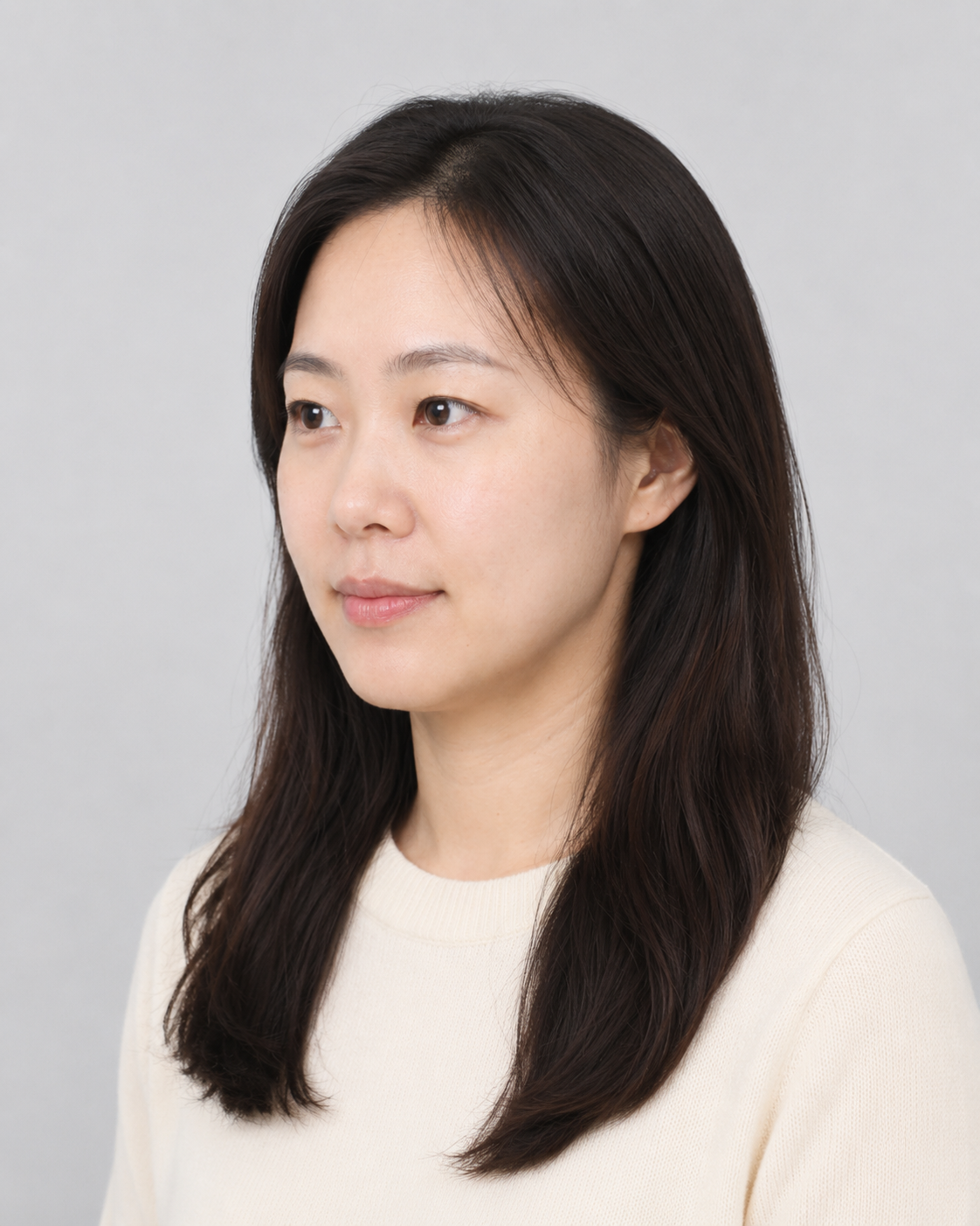 Woman front face sample